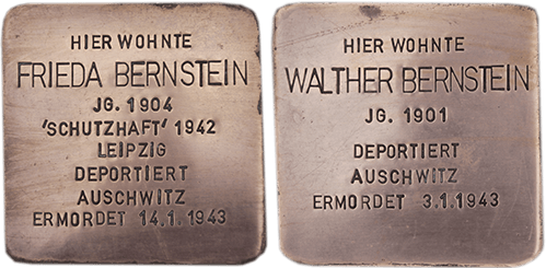 Frieda und Walter Bernstein Stolperstein