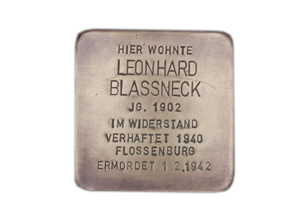 Leonhard Blassneck Stolperstein