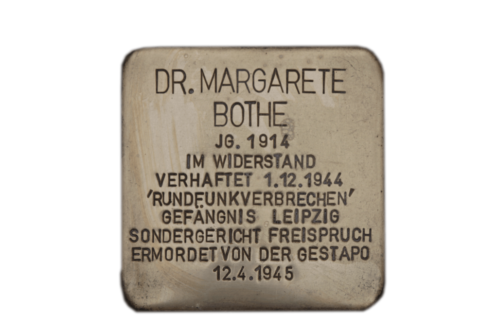 Dr. Margarete Bothe Stolperstein